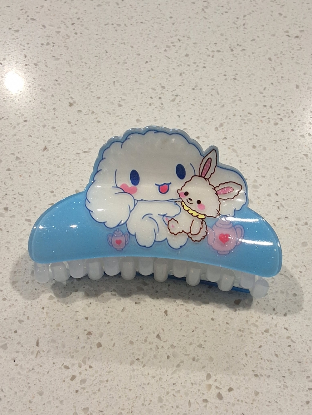 Cinnamoroll Sanrio Hair Claw Clip Blue & White Kawaii Cute, New